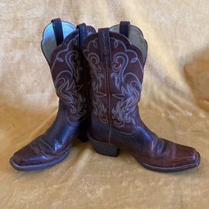 ARIAT Roundup Square Toe Women’s Western Cowgirl Boot 6.5 Brown Vintage Bomber
